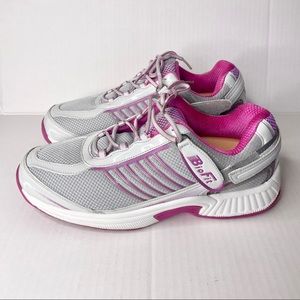 Bio Fit Womens Verve Diabetic Walking Shoes Pink Gray 973 Low Top Lace Up 11.5